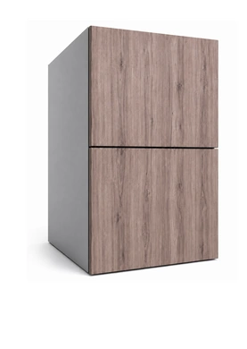 MODULAR ECO 
Gabinete bajo 2 Cajones, blanco-frosty / melamina ARAUCO