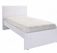Colección IVANNA
Base de cama, alta, NEGRO-BLANCO encino rojo macizo.