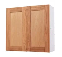 MODULAR ALFA
Gabinete bajo 2 puertas c/entrepaño fijo, blanco-frosty / encino rojo natural