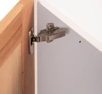 MODULAR ALFA
Gabinete bajo 2 puertas c/entrepaño fijo, blanco-frosty / encino rojo natural
