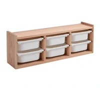 COLOR
Almacenamiento de pared, NATURAL encino rojo macizo, 94x21x32 cm