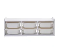 COLOR
Almacenamiento de pared, BLANCO encino rojo macizo, 94x21x32 cm
