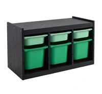 COLOR
Combinación de almacenaje con cajas, NATURAL encino rojo macizo, blanco/gris, 94x44x55