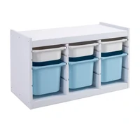 COLOR
Combinación de almacenaje con cajas, BLANCO encino rojo macizo, blanco/lila, 94x44x55 cm