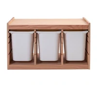 COLOR 
Combinación de almacenaje con cajas, NATURAL encino rojo macizo, blanco/blanco, 94x44x55 cm
