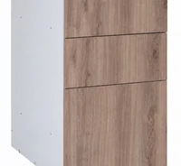 MODULAR ECO 
Gabinete bajo 3 Cajones, blanco-frosty / melamina ARAUCO