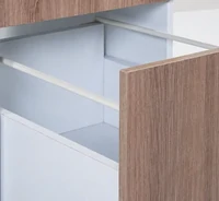 MODULAR ECO 
Gabinete bajo 3 Cajones, blanco-frosty / melamina ARAUCO